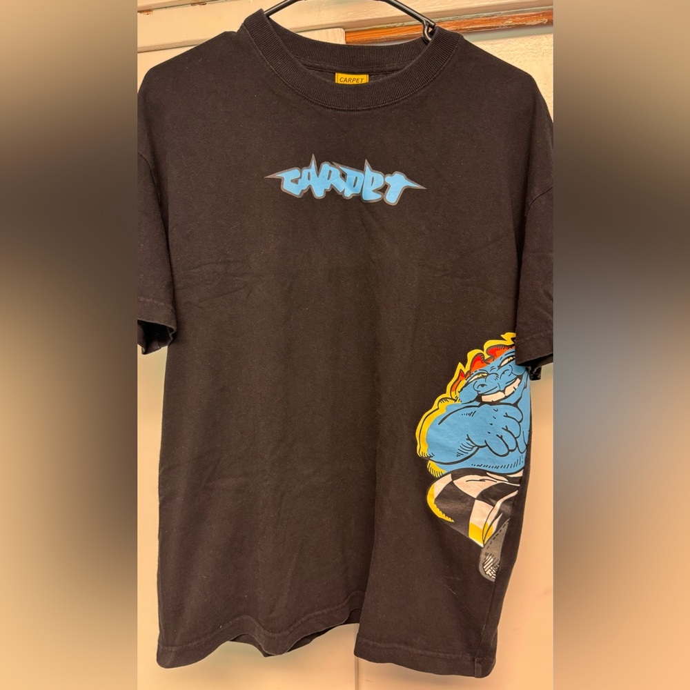 Carpet skateboard company tshirt